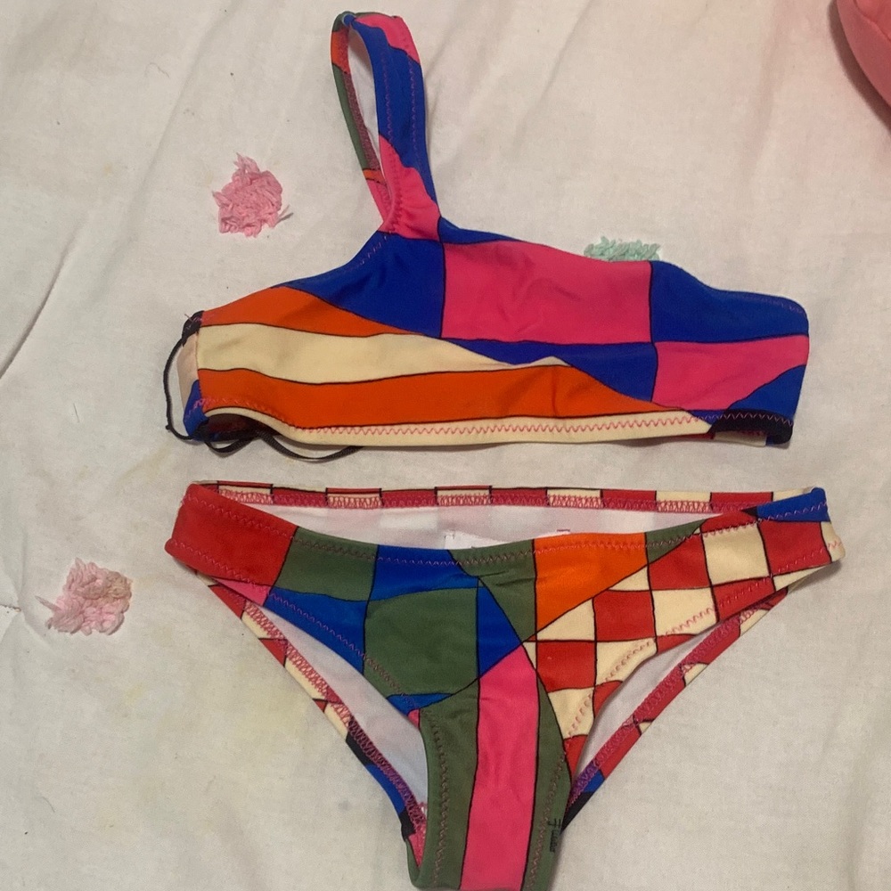 Emilio Pucci Multicolor Kids Bikini Set